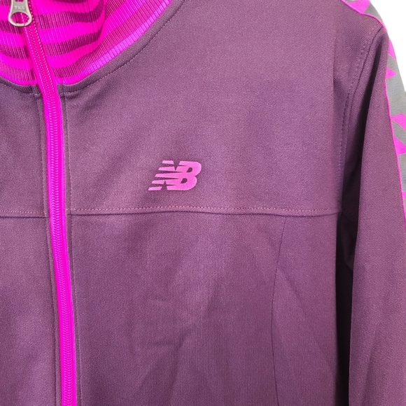 New balance Women's Workout Jacket mesh material purple and pink size 2XL NWOT - Picture 3 of 8